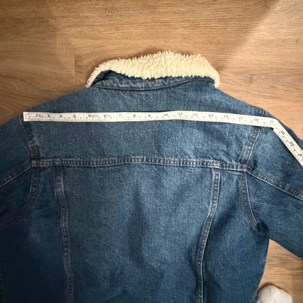 Goodfellow & Co Sherpa Lined Denim Jacket Size Small